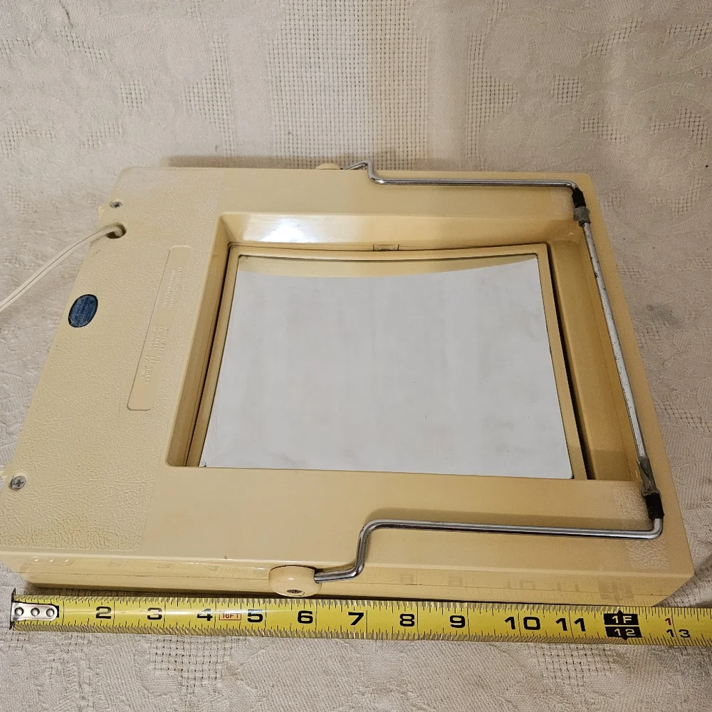 Vintage GE 4-way Light 2-Sided Makeup Mirror Portable Electric